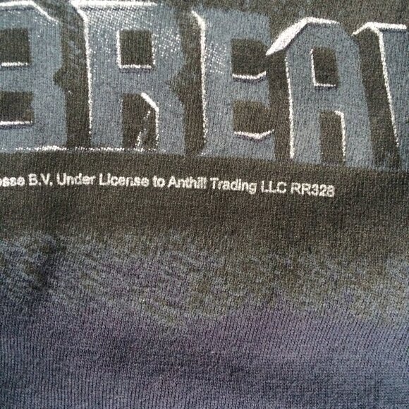 AC/DC 1995 Ballbreaker Album Cover Mens T-Shirt XL Blue Short Sleeve Admit One - Picture 7 of 7